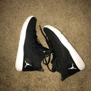 Black Jordan sneakers, womens